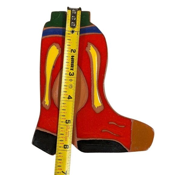 Nine Hills Studio Handcrafted Boot Spoon Rest Southwest Cowboy Country Home Deco - Picture 5 of 5